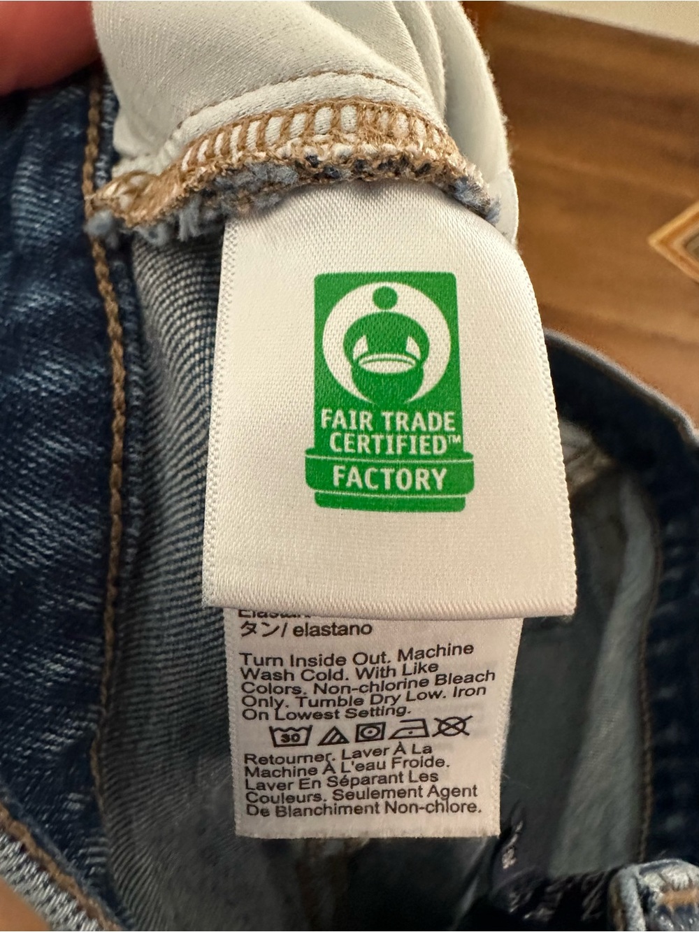 J Crew Essential Straight Button-Fly Blue Denim Jeans Size 26 - Picture 8 of 15
